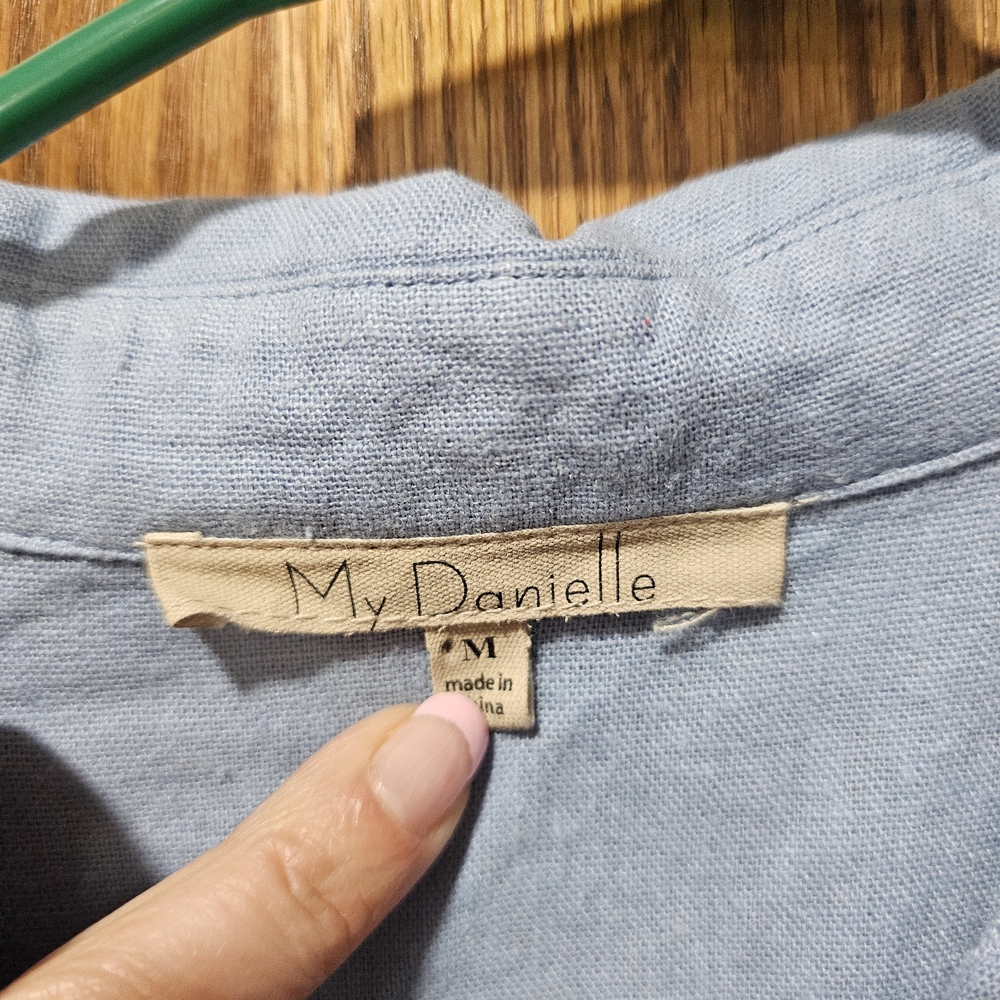 Men's Blue Star-Patterned Shirt - Picture 3 of 3